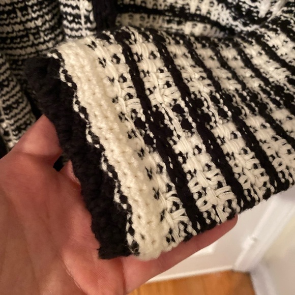 Maje black and white knit cardigan - Picture 15 of 16